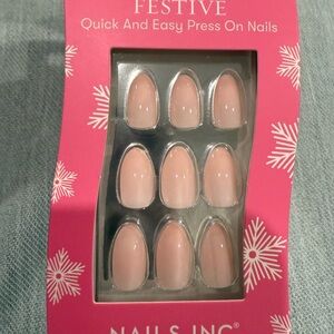 Nails Inc. Festive Press-On Nails - Nude Pink